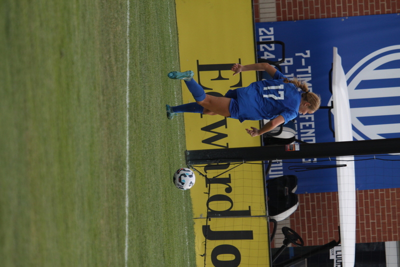 SLU vs University of Evansville Womens Soccer 2025 A -CIII.jpg :: Saint Louis University (SLU) vs University of Evansville Women's Soccer 2025 at Robert R. Hermann Stadium in St. Louis, Missouri, USA. SLU wins 4-0. This is an exhibition match up between a number 1 ranked SLU an A10 team and an 8th ranked Missouri Valley Conference University of Evansville both are Division I NCAA teams. The Pitch - A football or soccer field is the playing surface for the game of association football. It's dimensions and markings are defined by Law1 of the Laws of the Game, The Field of Play.
