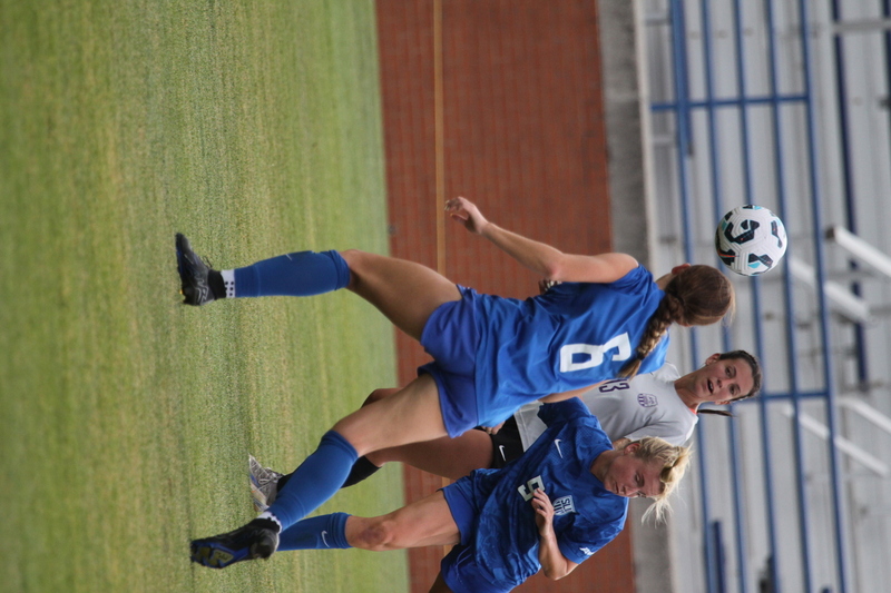 SLU vs University of Evansville Womens Soccer 2025 A -LVI.jpg :: Saint Louis University (SLU) vs University of Evansville Women's Soccer 2025 at Robert R. Hermann Stadium in St. Louis, Missouri, USA. SLU wins 4-0. This is an exhibition match up between a number 1 ranked SLU an A10 team and an 8th ranked Missouri Valley Conference University of Evansville both are Division I NCAA teams. The Pitch - A football or soccer field is the playing surface for the game of association football. It's dimensions and markings are defined by Law1 of the Laws of the Game, The Field of Play.