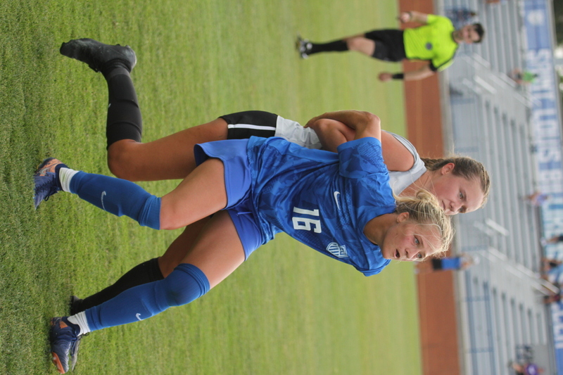 SLU vs University of Evansville Womens Soccer 2025 A -LXXIV.jpg :: Saint Louis University (SLU) vs University of Evansville Women's Soccer 2025 at Robert R. Hermann Stadium in St. Louis, Missouri, USA. SLU wins 4-0. This is an exhibition match up between a number 1 ranked SLU an A10 team and an 8th ranked Missouri Valley Conference University of Evansville both are Division I NCAA teams. The Pitch - A football or soccer field is the playing surface for the game of association football. It's dimensions and markings are defined by Law1 of the Laws of the Game, The Field of Play.