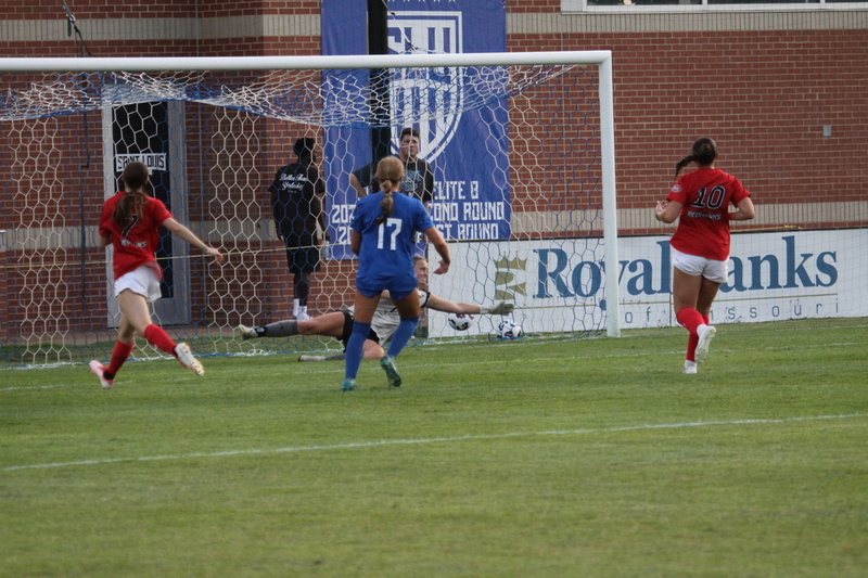 Saint Louis Iniversity (SLU) vs SEMO Womens Soccer 2025 A -LI.jpg :: Saint Louis University (SLU) Billikens vs Southeast Missouri State University (SEMO) at Robert R. Hermann Stadium (Bill McDermott Press Box) on the St. Louis, Missouri, USA campus. The Pitch - A football or Soccer field is the playing surface for the game of association football. It's dimensions and markings are defined by Law 1 of the Laws of the Game, The Field of Play. SEMO is a Ohio Valley Conference 9th ranked Division II team. SLU is a Division I A10 team.