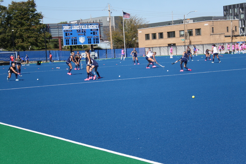 Saint Louis University (SLU) Field Hockey vs UC Davis 2025.jpg :: Saint Louis University (SLU) vs University of California Davis at SLU Field Hockey Complex in St. Louis, Missouri, USA. The Billiken's host the Aggies on Sunday October 5th at 1200pm. NCAA Field Hockey
