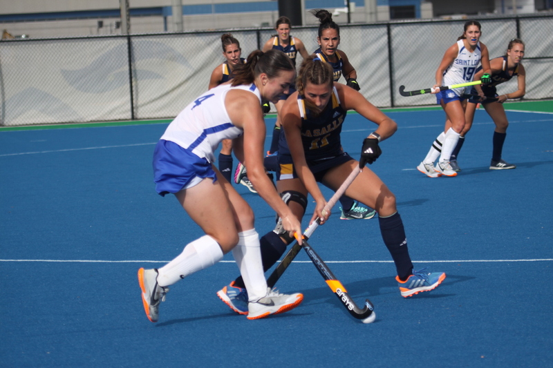 Saint Louis University (SLU) Womens Field Hockey vs La Salle University 2025 A -IX.jpg :: Saint Louis University (SLU) Womens Field Hockey vs La Salle University at the SLU Field Hockey Complex on the St. Louis, Missouri, USA Campus. La Salle won in Double Overtime Penalty Shootout 2 to 1. October 17 2025. NCAA Division I Women's Field Hockey, A10 Conference