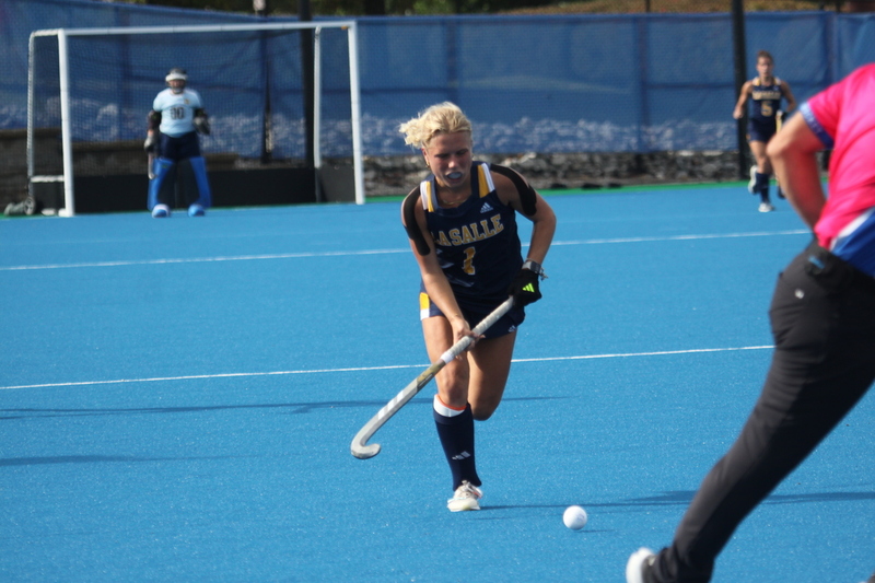 Saint Louis University (SLU) Womens Field Hockey vs La Salle University 2025 A -XV.jpg :: Saint Louis University (SLU) Womens Field Hockey vs La Salle University at the SLU Field Hockey Complex on the St. Louis, Missouri, USA Campus. La Salle won in Double Overtime Penalty Shootout 2 to 1. October 17 2025. NCAA Division I Women's Field Hockey, A10 Conference