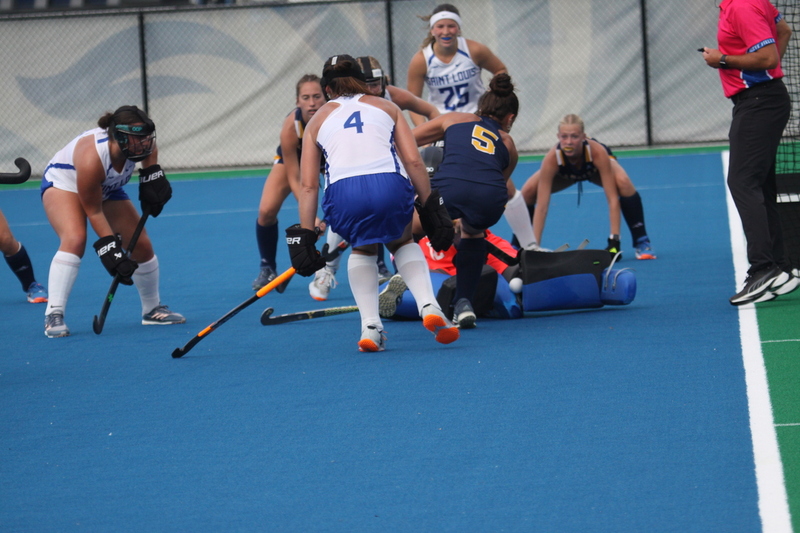Saint Louis University (SLU) Womens Field Hockey vs La Salle University 2025 A -XXXXIX.jpg :: Saint Louis University (SLU) Womens Field Hockey vs La Salle University at the SLU Field Hockey Complex on the St. Louis, Missouri, USA Campus. La Salle won in Double Overtime Penalty Shootout 2 to 1. October 17 2025. NCAA Division I Women's Field Hockey, A10 Conference