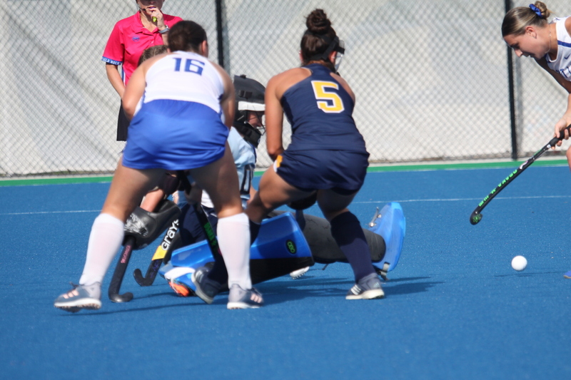 Saint Louis University (SLU) Womens Field Hockey vs La Salle University 2025 CV.jpg :: Saint Louis University (SLU) Field Hockey vs La Salle University at SLU Field Hockey Complex in St. Louis, Missouri, USA. October 17th 2025 - The Explorers defeat the Billikens in Double Overtime by penalty shootout. The tied game at the end of regulation 1 to 1 and final score 2 to 1. This is A10 NCAA Division I Field Hockey. Both teams entered the game tied for fifth in the A10 Conference. 