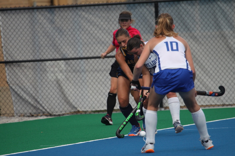 Saint Louis University (SLU) Womens Field Hockey vs La Salle University 2025 LIV.jpg :: Saint Louis University (SLU) Field Hockey vs La Salle University at SLU Field Hockey Complex in St. Louis, Missouri, USA. October 17th 2025 - The Explorers defeat the Billikens in Double Overtime by penalty shootout. The tied game at the end of regulation 1 to 1 and final score 2 to 1. This is A10 NCAA Division I Field Hockey. Both teams entered the game tied for fifth in the A10 Conference. 
