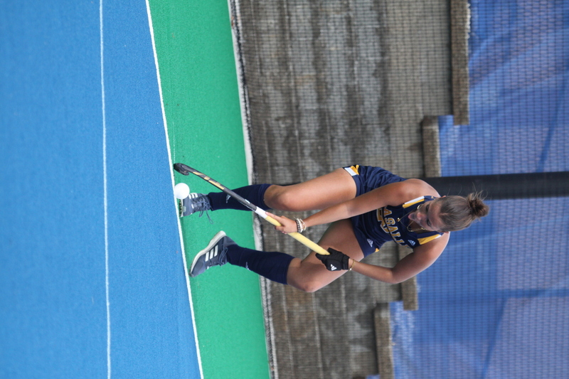 Saint Louis University (SLU) Womens Field Hockey vs La Salle University 2025 LVII.jpg :: Saint Louis University (SLU) Field Hockey vs La Salle University at SLU Field Hockey Complex in St. Louis, Missouri, USA. October 17th 2025 - The Explorers defeat the Billikens in Double Overtime by penalty shootout. The tied game at the end of regulation 1 to 1 and final score 2 to 1. This is A10 NCAA Division I Field Hockey. Both teams entered the game tied for fifth in the A10 Conference. 