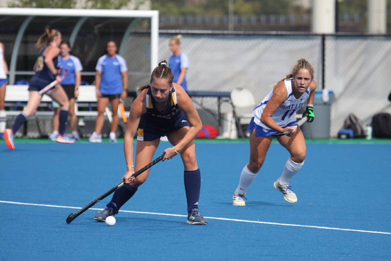 Saint Louis University (SLU) Womens Field Hockey vs La Salle University 2025 LXV.jpg :: Saint Louis University (SLU) Field Hockey vs La Salle University at SLU Field Hockey Complex in St. Louis, Missouri, USA. October 17th 2025 - The Explorers defeat the Billikens in Double Overtime by penalty shootout. The tied game at the end of regulation 1 to 1 and final score 2 to 1. This is A10 NCAA Division I Field Hockey. Both teams entered the game tied for fifth in the A10 Conference. 