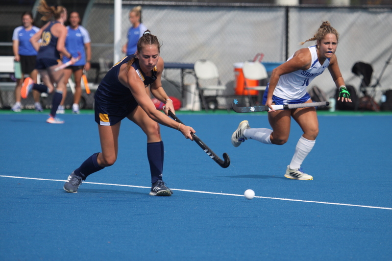 Saint Louis University (SLU) Womens Field Hockey vs La Salle University 2025 LXVI.jpg :: Saint Louis University (SLU) Field Hockey vs La Salle University at SLU Field Hockey Complex in St. Louis, Missouri, USA. October 17th 2025 - The Explorers defeat the Billikens in Double Overtime by penalty shootout. The tied game at the end of regulation 1 to 1 and final score 2 to 1. This is A10 NCAA Division I Field Hockey. Both teams entered the game tied for fifth in the A10 Conference. 