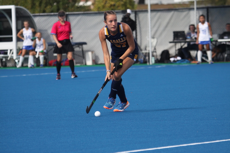 Saint Louis University (SLU) Womens Field Hockey vs La Salle University 2025 LXXII.jpg :: Saint Louis University (SLU) Field Hockey vs La Salle University at SLU Field Hockey Complex in St. Louis, Missouri, USA. October 17th 2025 - The Explorers defeat the Billikens in Double Overtime by penalty shootout. The tied game at the end of regulation 1 to 1 and final score 2 to 1. This is A10 NCAA Division I Field Hockey. Both teams entered the game tied for fifth in the A10 Conference. 
