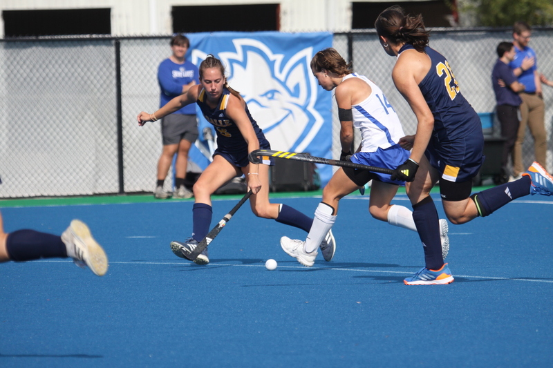 Saint Louis University (SLU) Womens Field Hockey vs La Salle University 2025 LXXIX.jpg :: Saint Louis University (SLU) Field Hockey vs La Salle University at SLU Field Hockey Complex in St. Louis, Missouri, USA. October 17th 2025 - The Explorers defeat the Billikens in Double Overtime by penalty shootout. The tied game at the end of regulation 1 to 1 and final score 2 to 1. This is A10 NCAA Division I Field Hockey. Both teams entered the game tied for fifth in the A10 Conference. 