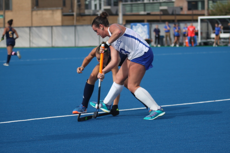 Saint Louis University (SLU) Womens Field Hockey vs La Salle University 2025 LXXVI.jpg :: Saint Louis University (SLU) Field Hockey vs La Salle University at SLU Field Hockey Complex in St. Louis, Missouri, USA. October 17th 2025 - The Explorers defeat the Billikens in Double Overtime by penalty shootout. The tied game at the end of regulation 1 to 1 and final score 2 to 1. This is A10 NCAA Division I Field Hockey. Both teams entered the game tied for fifth in the A10 Conference. 