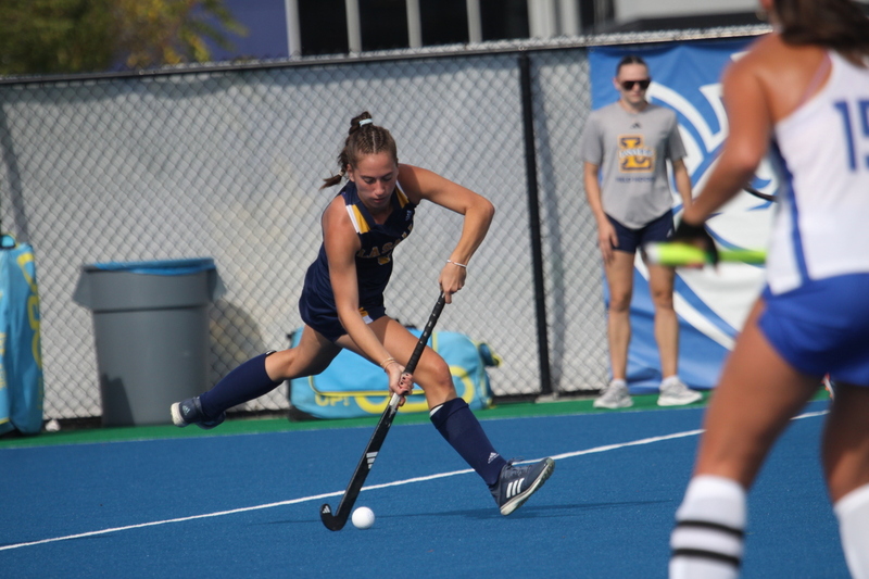 Saint Louis University (SLU) Womens Field Hockey vs La Salle University 2025 LXXVIII.jpg :: Saint Louis University (SLU) Field Hockey vs La Salle University at SLU Field Hockey Complex in St. Louis, Missouri, USA. October 17th 2025 - The Explorers defeat the Billikens in Double Overtime by penalty shootout. The tied game at the end of regulation 1 to 1 and final score 2 to 1. This is A10 NCAA Division I Field Hockey. Both teams entered the game tied for fifth in the A10 Conference. 