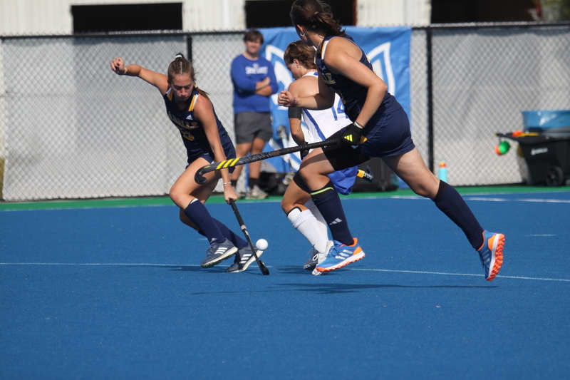 Saint Louis University (SLU) Womens Field Hockey vs La Salle University 2025 LXXX.jpg :: Saint Louis University (SLU) Field Hockey vs La Salle University at SLU Field Hockey Complex in St. Louis, Missouri, USA. October 17th 2025 - The Explorers defeat the Billikens in Double Overtime by penalty shootout. The tied game at the end of regulation 1 to 1 and final score 2 to 1. This is A10 NCAA Division I Field Hockey. Both teams entered the game tied for fifth in the A10 Conference. 