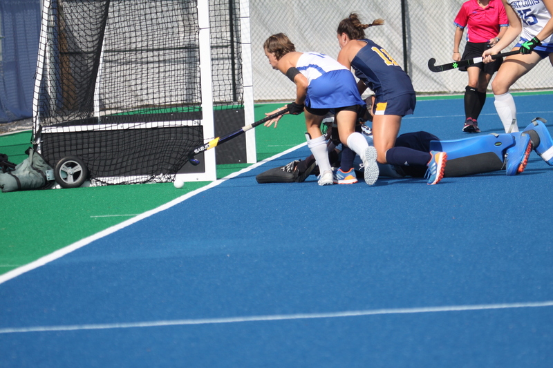 Saint Louis University (SLU) Womens Field Hockey vs La Salle University 2025 LXXXX.jpg :: Saint Louis University (SLU) Field Hockey vs La Salle University at SLU Field Hockey Complex in St. Louis, Missouri, USA. October 17th 2025 - The Explorers defeat the Billikens in Double Overtime by penalty shootout. The tied game at the end of regulation 1 to 1 and final score 2 to 1. This is A10 NCAA Division I Field Hockey. Both teams entered the game tied for fifth in the A10 Conference. 