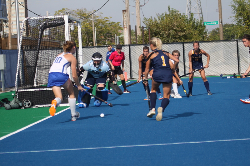 Saint Louis University (SLU) Womens Field Hockey vs La Salle University 2025 LXXXXIII.jpg :: Saint Louis University (SLU) Field Hockey vs La Salle University at SLU Field Hockey Complex in St. Louis, Missouri, USA. October 17th 2025 - The Explorers defeat the Billikens in Double Overtime by penalty shootout. The tied game at the end of regulation 1 to 1 and final score 2 to 1. This is A10 NCAA Division I Field Hockey. Both teams entered the game tied for fifth in the A10 Conference. 