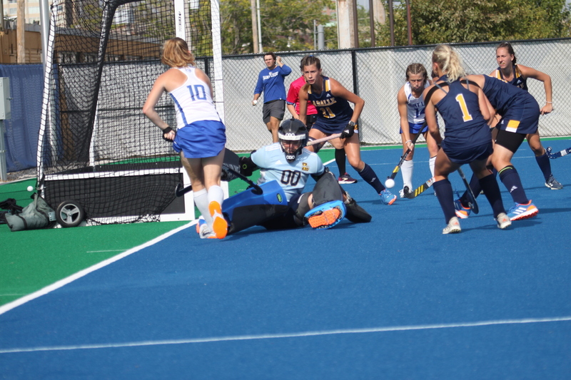Saint Louis University (SLU) Womens Field Hockey vs La Salle University 2025 LXXXXV.jpg :: Saint Louis University (SLU) Field Hockey vs La Salle University at SLU Field Hockey Complex in St. Louis, Missouri, USA. October 17th 2025 - The Explorers defeat the Billikens in Double Overtime by penalty shootout. The tied game at the end of regulation 1 to 1 and final score 2 to 1. This is A10 NCAA Division I Field Hockey. Both teams entered the game tied for fifth in the A10 Conference. 