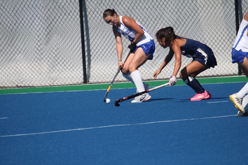 Saint Louis University (SLU) Womens Field Hockey vs UC Davis 2025 A -LVIII.jpg :: Saint Louis University (SLU) Women's Field Hockey vs University of California Davis 2025 at the SLU Field Hockey Complex. UC Davis won 2 to 1. The UC Davis players are wearing pink shoes and there are Pink Ribbons painted on the players sticks. Today is Billikens Pink Game for Breast Cancer Awareness and Alumnae Day. This is the second season at the new SLU Field Hockey Complex, and it marks, the 50th anniversary of the St. Louis University Field Hockey program which began in 1975. NCAA Division I 