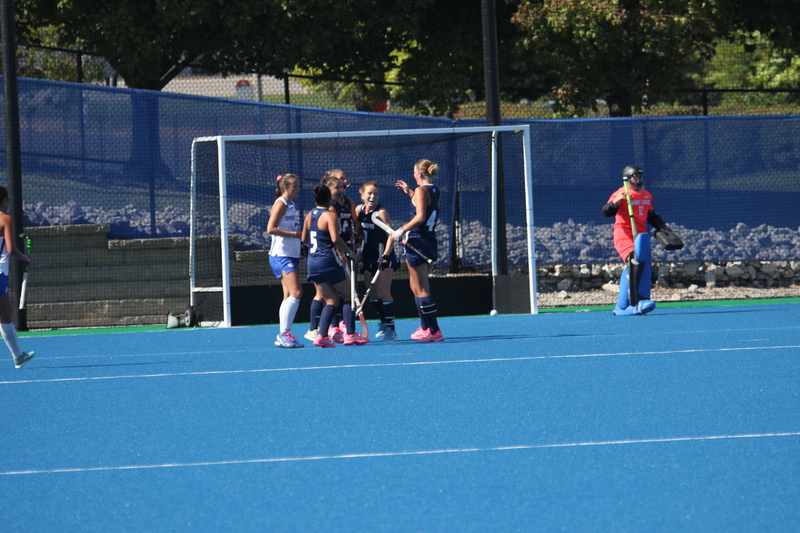 Saint Louis University (SLU) Womens Field Hockey vs UC Davis 2025 A -LXIV.jpg :: Saint Louis University (SLU) Women's Field Hockey vs University of California Davis 2025 at the SLU Field Hockey Complex. UC Davis won 2 to 1. The UC Davis players are wearing pink shoes and there are Pink Ribbons painted on the players sticks. Today is Billikens Pink Game for Breast Cancer Awareness and Alumnae Day. This is the second season at the new SLU Field Hockey Complex, and it marks, the 50th anniversary of the St. Louis University Field Hockey program which began in 1975. NCAA Division I 