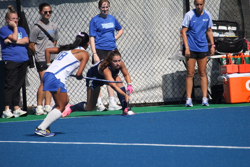 Saint Louis University (SLU) Womens Field Hockey vs UC Davis 2025 A -VIII.jpg :: Saint Louis University (SLU) Women's Field Hockey vs University of California Davis 2025 at the SLU Field Hockey Complex. UC Davis won 2 to 1. The UC Davis players are wearing pink shoes and there are Pink Ribbons painted on the players sticks. Today is Billikens Pink Game for Breast Cancer Awareness and Alumnae Day. This is the second season at the new SLU Field Hockey Complex, and it marks, the 50th anniversary of the St. Louis University Field Hockey program which began in 1975. NCAA Division I 