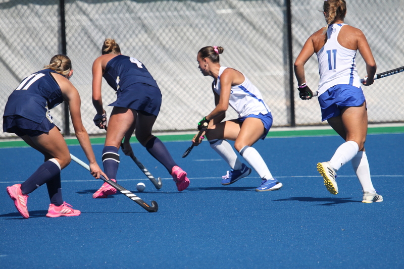 Saint Louis University (SLU) Womens Field Hockey vs UC Davis 2025 LVI.jpg :: Saint Louis University (SLU) Field Hockey vs University of California Davis at the SLU Field Hockey Complex in St. Louis, Missouri, USA. This is a Division I match. SLU is ranked 58th and UC Davis is ranked 62nd by the NCAA. This is SLU's second year on the new pitch. This game was close to the very end with UC Davis edging SLU out in OT by a score of 2 to 1. 