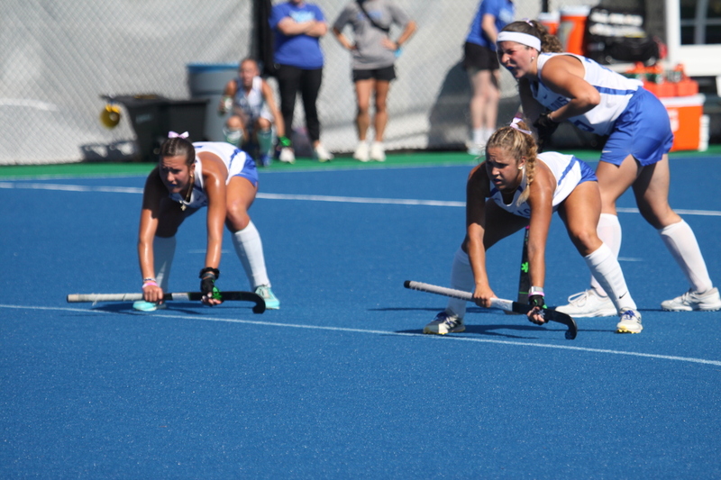 Saint Louis University (SLU) Womens Field Hockey vs UC Davis 2025 LXIII.jpg :: Saint Louis University (SLU) Field Hockey vs University of California Davis at the SLU Field Hockey Complex in St. Louis, Missouri, USA. This is a Division I match. SLU is ranked 58th and UC Davis is ranked 62nd by the NCAA. This is SLU's second year on the new pitch. This game was close to the very end with UC Davis edging SLU out in OT by a score of 2 to 1. 