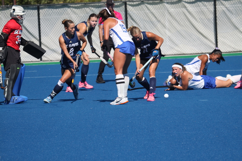 Saint Louis University (SLU) Womens Field Hockey vs UC Davis 2025 LXX.jpg :: Saint Louis University (SLU) Field Hockey vs University of California Davis at the SLU Field Hockey Complex in St. Louis, Missouri, USA. This is a Division I match. SLU is ranked 58th and UC Davis is ranked 62nd by the NCAA. This is SLU's second year on the new pitch. This game was close to the very end with UC Davis edging SLU out in OT by a score of 2 to 1. 