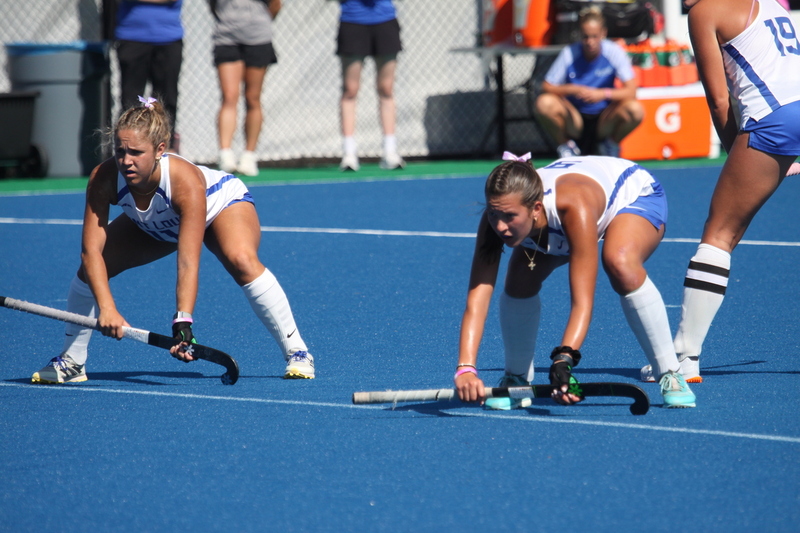Saint Louis University (SLU) Womens Field Hockey vs UC Davis 2025 LXXIII.jpg :: Saint Louis University (SLU) Field Hockey vs University of California Davis at the SLU Field Hockey Complex in St. Louis, Missouri, USA. This is a Division I match. SLU is ranked 58th and UC Davis is ranked 62nd by the NCAA. This is SLU's second year on the new pitch. This game was close to the very end with UC Davis edging SLU out in OT by a score of 2 to 1. 