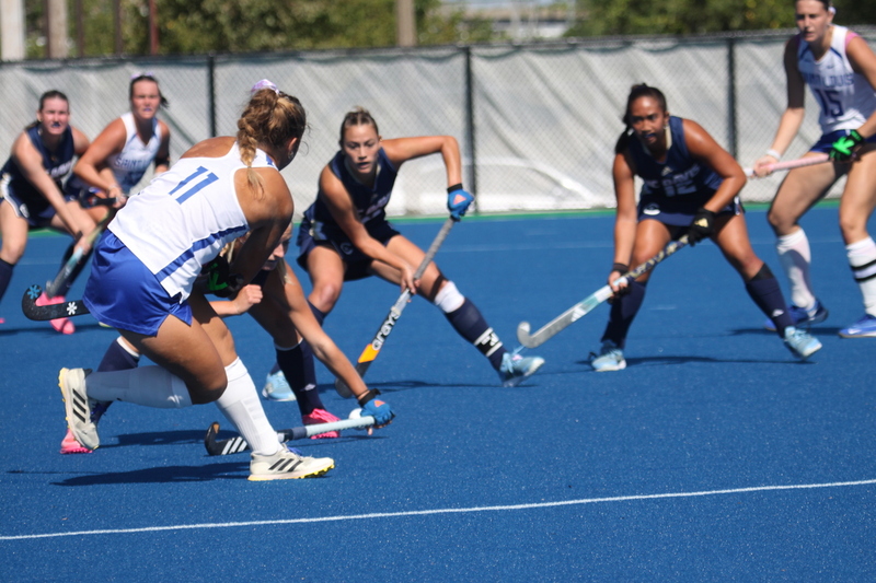 Saint Louis University (SLU) Womens Field Hockey vs UC Davis 2025 XXXIX.jpg :: Saint Louis University (SLU) Field Hockey vs University of California Davis at the SLU Field Hockey Complex in St. Louis, Missouri, USA. This is a Division I match. SLU is ranked 58th and UC Davis is ranked 62nd by the NCAA. This is SLU's second year on the new pitch. This game was close to the very end with UC Davis edging SLU out in OT by a score of 2 to 1. 