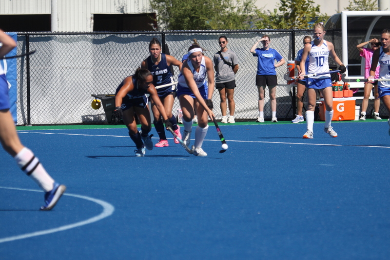 Saint Louis University (SLU) Womens Field Hockey vs UC Davis 2025 XXXV.jpg :: Saint Louis University (SLU) Field Hockey vs University of California Davis at the SLU Field Hockey Complex in St. Louis, Missouri, USA. This is a Division I match. SLU is ranked 58th and UC Davis is ranked 62nd by the NCAA. This is SLU's second year on the new pitch. This game was close to the very end with UC Davis edging SLU out in OT by a score of 2 to 1. 
