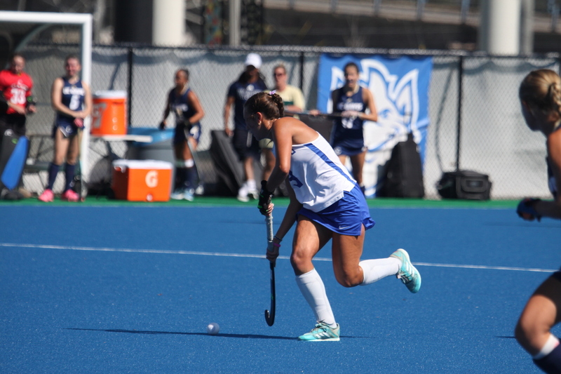 Saint Louis University (SLU) Womens Field Hockey vs UC Davis 2025 XXXXII.jpg :: Saint Louis University (SLU) Field Hockey vs University of California Davis at the SLU Field Hockey Complex in St. Louis, Missouri, USA. This is a Division I match. SLU is ranked 58th and UC Davis is ranked 62nd by the NCAA. This is SLU's second year on the new pitch. This game was close to the very end with UC Davis edging SLU out in OT by a score of 2 to 1. 