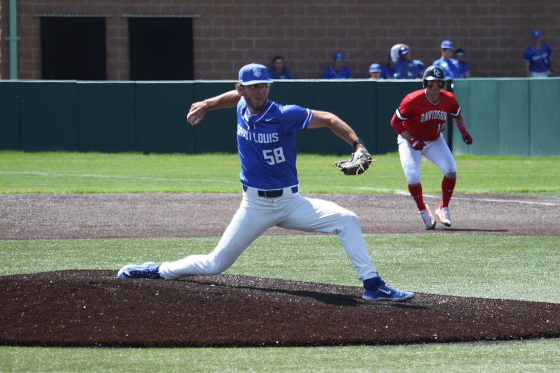 Saint Louis University (SLU) vs Davidson College Baseball 2024 VII.jpg :: Saint Louis University (SLU) vs Davidson College Baseball at Billiken Sport Center. SLU wins 7-2. NCAA Division I baseball, St. Louis, Missouri, USA.  