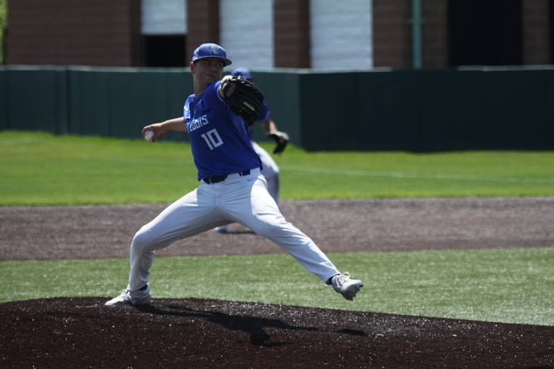 Saint Louis University (SLU) vs Davidson College Baseball 2024.jpg :: Saint Louis University (SLU) vs Davidson College Baseball at Billiken Sport Center. SLU wins 7-2. NCAA Division I baseball, St. Louis, Missouri, USA.  
