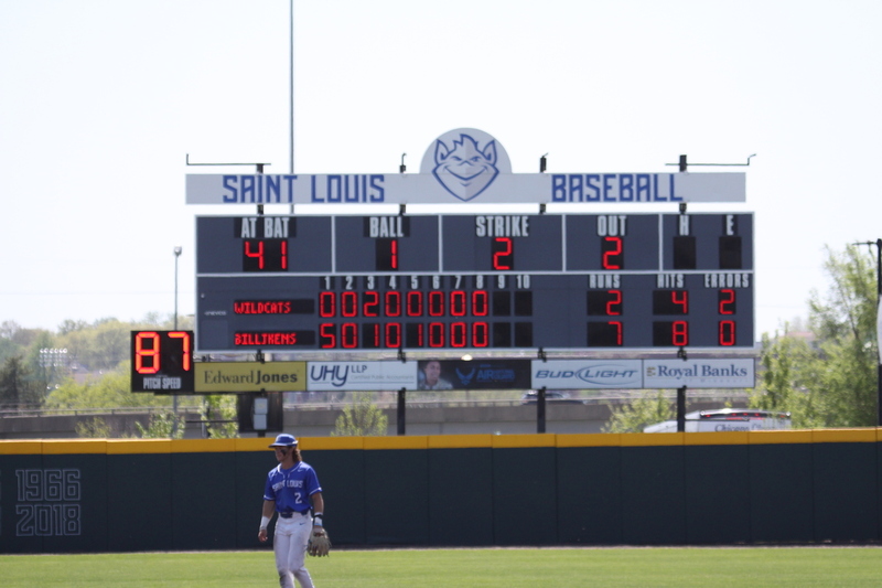 Saint Louis University (SLU) vs Davidson College Baseball 2025 XXXXIX.jpg :: Saint Louis University (SLU) vs Davidson College Baseball in a match-up between the Billiken's and the Wildcats the Billiken's won 7-2 at the Billikens Sports Center in St. Louis, Missouri, USA. A10, Atlantic 10 Conference, Division I, NCAA, UAA