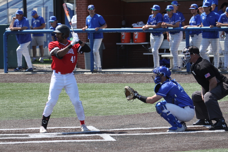 Saint Louis University (SLU) vs Davidson College Baseball 2025 XXXXV.jpg :: Saint Louis University (SLU) vs Davidson College Baseball in a match-up between the Billiken's and the Wildcats the Billiken's won 7-2 at the Billikens Sports Center in St. Louis, Missouri, USA. A10, Atlantic 10 Conference, Division I, NCAA, UAA