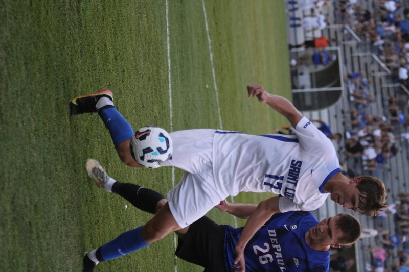 Saint Louis University (SLU) vs DePaul Soccer 2025 XXXX.jpg :: Saint Louis University (SLU) vs DePaul University Men's Soccer 2025 at Robert R. Herrmann Stadium in St. Louis, Missouri, USA. SLU won 3-0. Both teams are Division I teams. This was an exhibition match up. 