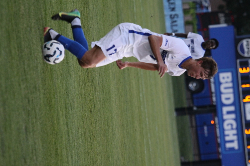 Saint Louis University (SLU) vs DePaul University Soccer 2025 LXVII.jpg :: Saint Louis University (SLU) vs DePaul University Soccer 2025 at Robert R. Hermann Stadium on the St. Louis, Missouri, USA. SLU won 3-0. August 2025, an exhibition match up between two Division I teams SLU and A10 Conference team and the Blue Demons a Big East Conference team.