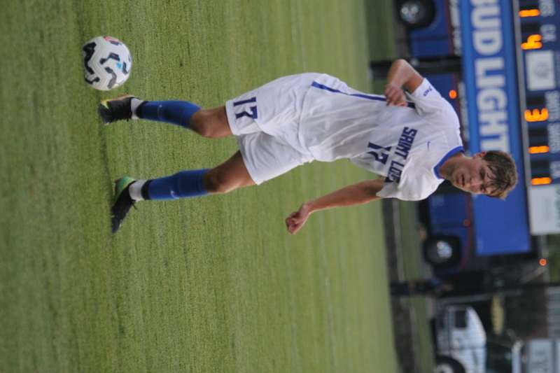 Saint Louis University (SLU) vs DePaul University Soccer 2025 LXVIII.jpg :: Saint Louis University (SLU) vs DePaul University Soccer 2025 at Robert R. Hermann Stadium on the St. Louis, Missouri, USA. SLU won 3-0. August 2025, an exhibition match up between two Division I teams SLU and A10 Conference team and the Blue Demons a Big East Conference team.