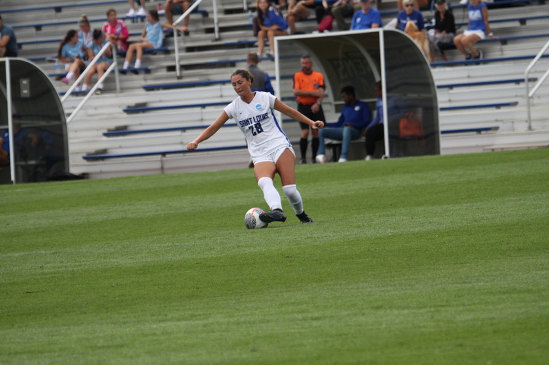 Saint Louis University (SLU) vs George Washington University Womens Soccer 2023 LIV.jpg :: Saint Louis University (SLU) vs George Washington University womens NCAA soccer at Robert R. Hermann Stadium on the St. Louis, Missouri, USA campus. SLU Billikens won 4-0. A10 Conference, Atlantic 10 Conference Division I Womens Soccer. 