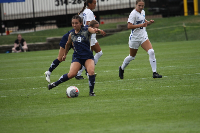 Saint Louis University (SLU) vs George Washington University Womens Soccer 2023 XXXIV.jpg :: Saint Louis University (SLU) vs George Washington University womens NCAA soccer at Robert R. Hermann Stadium on the St. Louis, Missouri, USA campus. SLU Billikens won 4-0. A10 Conference, Atlantic 10 Conference Division I Womens Soccer. 