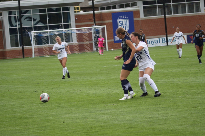 Saint Louis University (SLU) vs George Washington University Womens Soccer 2023 XXXXV.jpg :: Saint Louis University (SLU) vs George Washington University womens NCAA soccer at Robert R. Hermann Stadium on the St. Louis, Missouri, USA campus. SLU Billikens won 4-0. A10 Conference, Atlantic 10 Conference Division I Womens Soccer. 