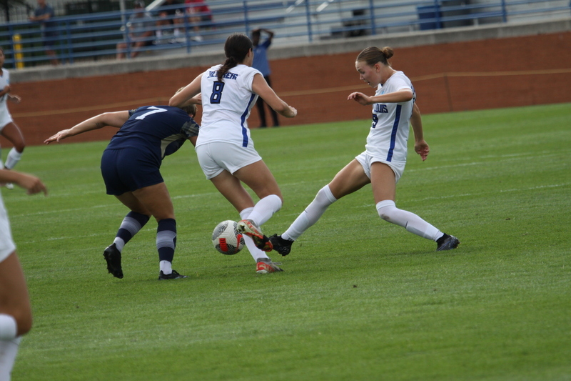 Saint Louis University (SLU) vs George Washington University Womens Soccer 2024 CIV.jpg :: Saint Louis University (SLU) Billiken's Women's NCAA Soccer, Division I (A10) Atlantic 10 Conference. SLU is primarily an Academic University but recently has proven to be an athletes conduit to business and a lifetime of athletic exploits to talk about. The match-up between SLU and George Washington University women's soccer took place at Robert R. Hermann Stadium on the St. Louis, Missouri, USA campus. 