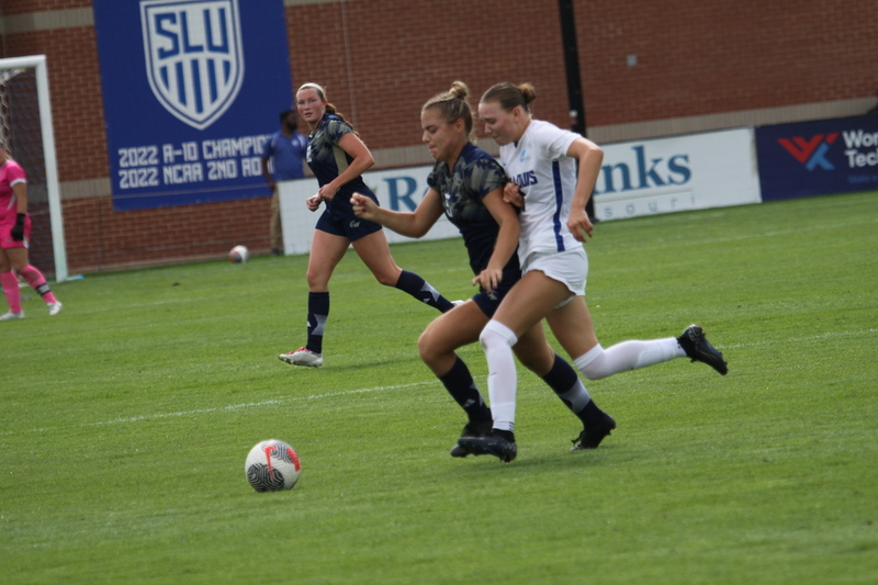 Saint Louis University (SLU) vs George Washington University Womens Soccer 2024 CVI.jpg :: Saint Louis University (SLU) Billiken's Women's NCAA Soccer, Division I (A10) Atlantic 10 Conference. SLU is primarily an Academic University but recently has proven to be an athletes conduit to business and a lifetime of athletic exploits to talk about. The match-up between SLU and George Washington University women's soccer took place at Robert R. Hermann Stadium on the St. Louis, Missouri, USA campus. 