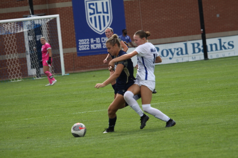 Saint Louis University (SLU) vs George Washington University Womens Soccer 2024 CVII.jpg :: Saint Louis University (SLU) Billiken's Women's NCAA Soccer, Division I (A10) Atlantic 10 Conference. SLU is primarily an Academic University but recently has proven to be an athletes conduit to business and a lifetime of athletic exploits to talk about. The match-up between SLU and George Washington University women's soccer took place at Robert R. Hermann Stadium on the St. Louis, Missouri, USA campus. 