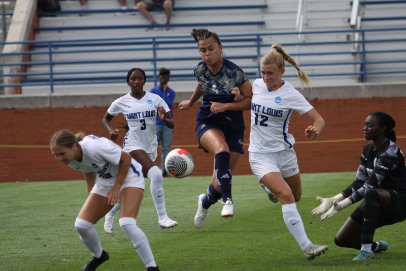 Saint Louis University (SLU) vs George Washington University Womens Soccer 2024 CX.jpg :: Saint Louis University (SLU) Billiken's Women's NCAA Soccer, Division I (A10) Atlantic 10 Conference. SLU is primarily an Academic University but recently has proven to be an athletes conduit to business and a lifetime of athletic exploits to talk about. The match-up between SLU and George Washington University women's soccer took place at Robert R. Hermann Stadium on the St. Louis, Missouri, USA campus. 