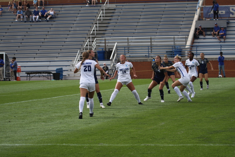 Saint Louis University (SLU) vs George Washington University Womens Soccer 2024 CXIV.jpg :: Saint Louis University (SLU) Billiken's Women's NCAA Soccer, Division I (A10) Atlantic 10 Conference. SLU is primarily an Academic University but recently has proven to be an athletes conduit to business and a lifetime of athletic exploits to talk about. The match-up between SLU and George Washington University women's soccer took place at Robert R. Hermann Stadium on the St. Louis, Missouri, USA campus. 