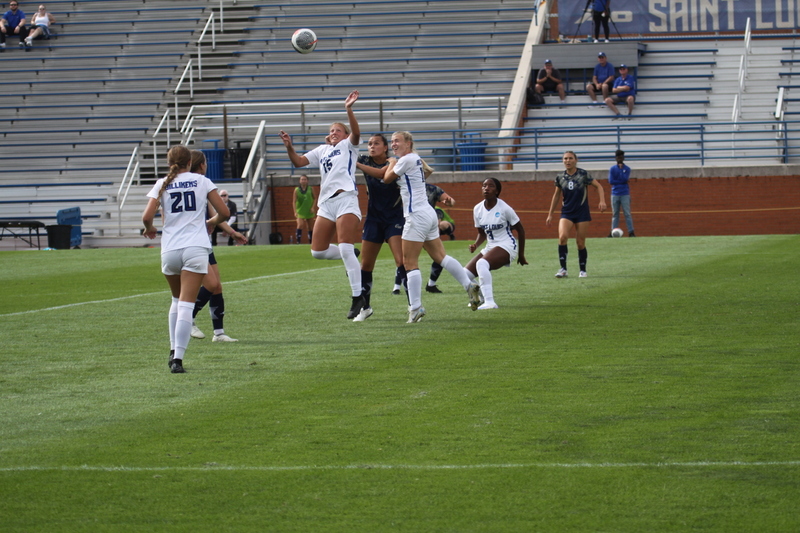 Saint Louis University (SLU) vs George Washington University Womens Soccer 2024 CXVII.jpg :: Saint Louis University (SLU) Billiken's Women's NCAA Soccer, Division I (A10) Atlantic 10 Conference. SLU is primarily an Academic University but recently has proven to be an athletes conduit to business and a lifetime of athletic exploits to talk about. The match-up between SLU and George Washington University women's soccer took place at Robert R. Hermann Stadium on the St. Louis, Missouri, USA campus. 