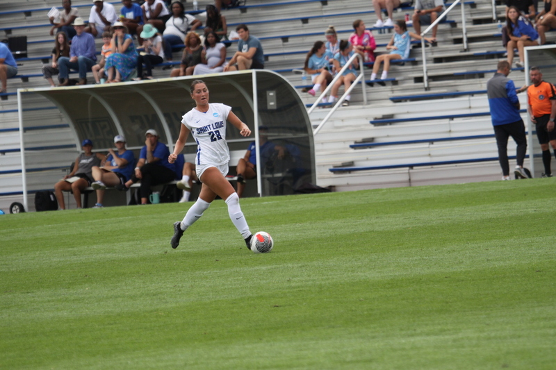 Saint Louis University (SLU) vs George Washington University Womens Soccer 2024 LI.jpg :: Saint Louis University (SLU) vs George Washington University womens NCAA soccer at Robert R. Hermann Stadium on the St. Louis, Missouri, USA campus. SLU Billikens won 4-0. A10 Conference, Atlantic 10 Conference Division I Womens Soccer. 