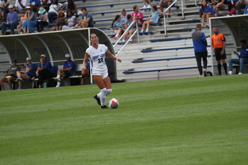 Saint Louis University (SLU) vs George Washington University Womens Soccer 2024 LII.jpg :: Saint Louis University (SLU) vs George Washington University womens NCAA soccer at Robert R. Hermann Stadium on the St. Louis, Missouri, USA campus. SLU Billikens won 4-0. A10 Conference, Atlantic 10 Conference Division I Womens Soccer. 