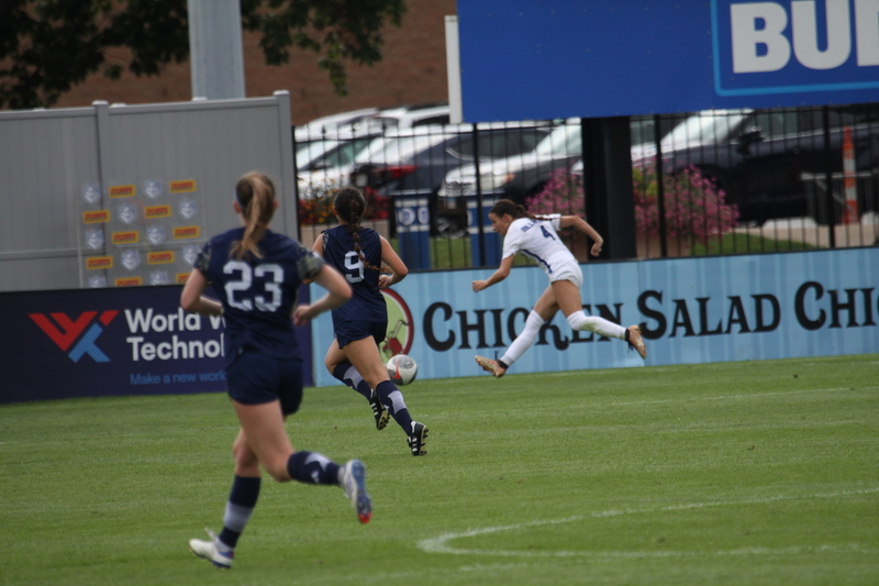Saint Louis University (SLU) vs George Washington University Womens Soccer 2024 LIII.jpg :: Saint Louis University (Billikens) vs George Washington University Womens Soccer 2024 at Robert R. Hermann Stadium. The SLU is a Division I A10 Conference team. The match up was played on SLU's St. Louis, Missouri Campus. NCAA, UAA